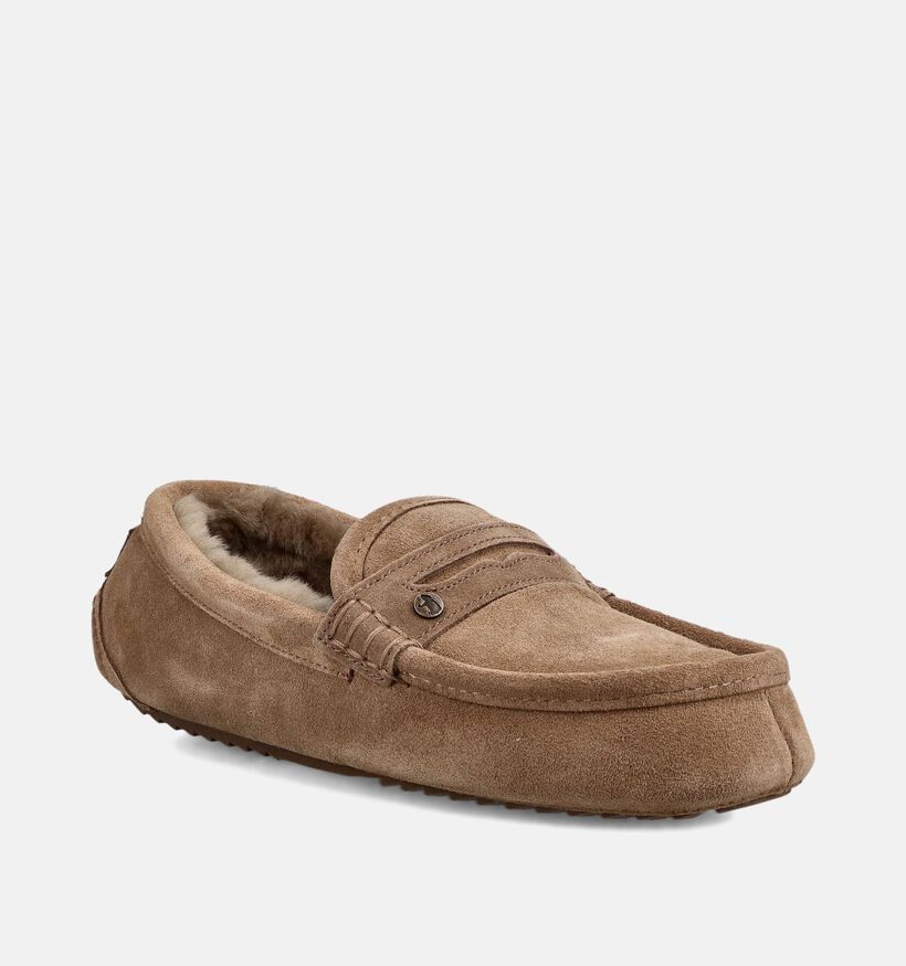 Warmbat Morwell Pantoufles ferm&eacute;es en Marron pour hommes (379316)
