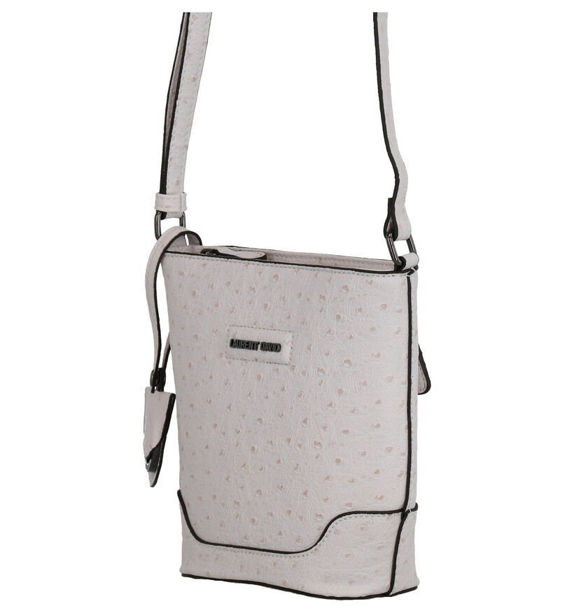 Laurent David Ella Witte Crossbody Tas in kunstleer (271999)