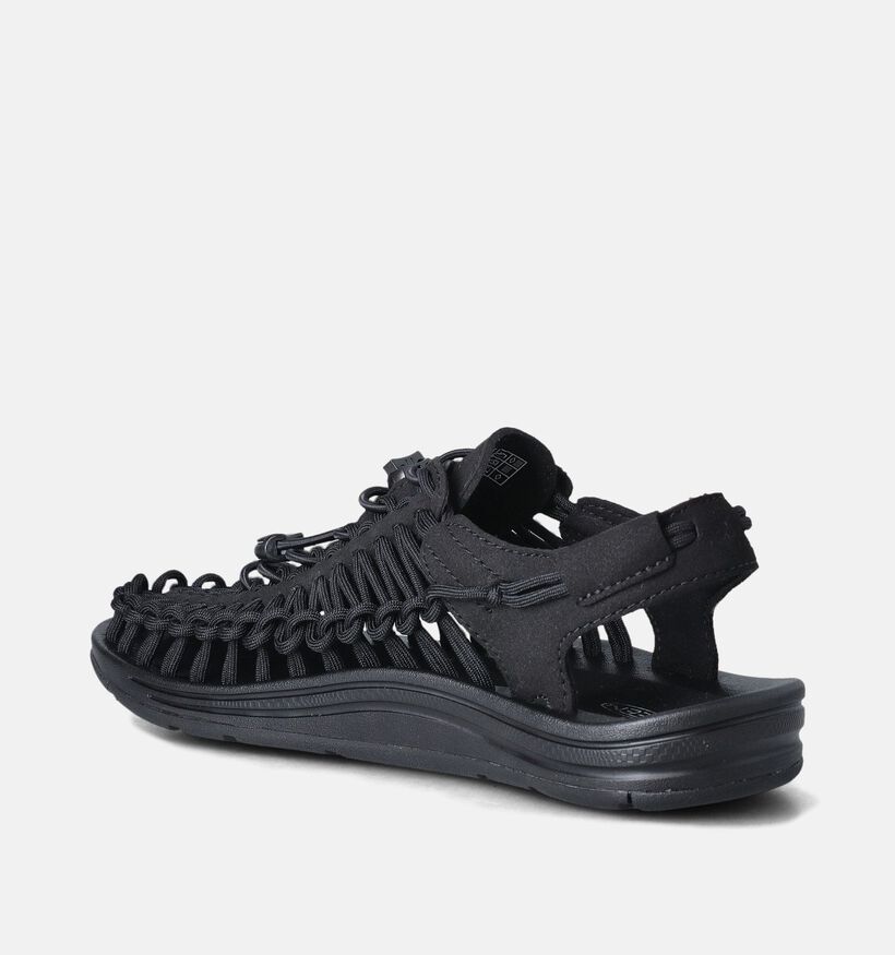 Keen Uneek Sandales plates en Noir pour femmes (356497)