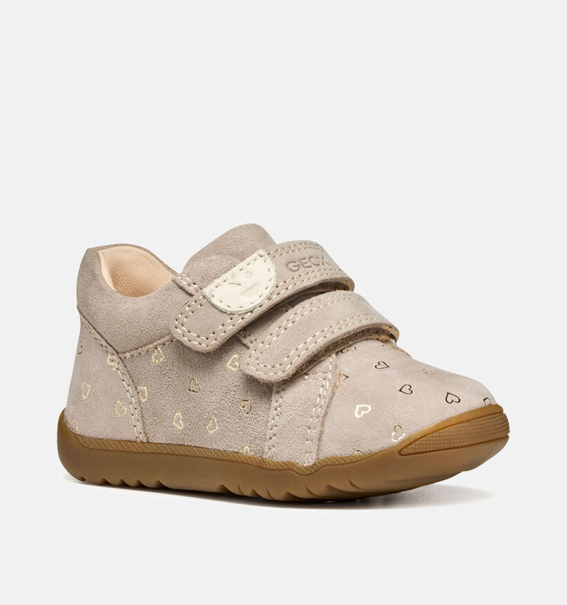 Geox Beige Velcroschoenen voor meisjes (361904) - geschikt voor steunzolen