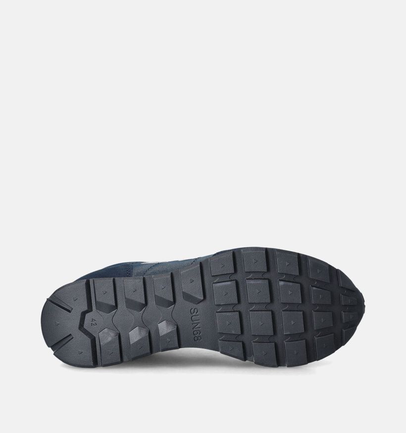 Sun68 Tom Solid Baskets en Bleu pour hommes (351837) - pour semelles orthopédiques