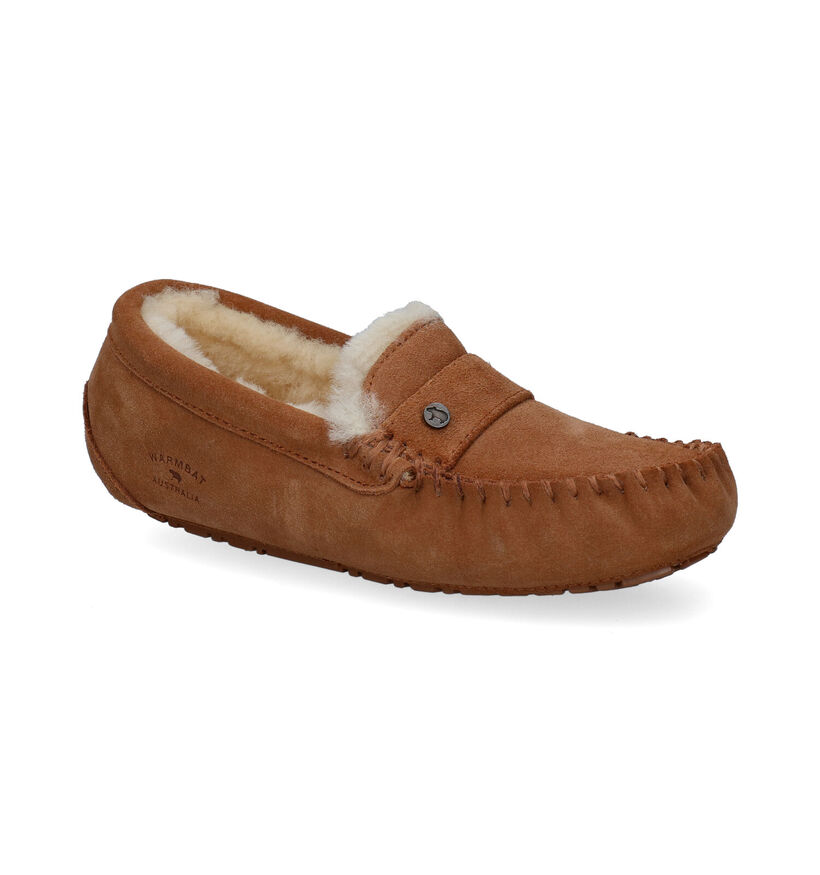 Warmbat Nowra Pantoufles en Cognac pour femmes (315167)