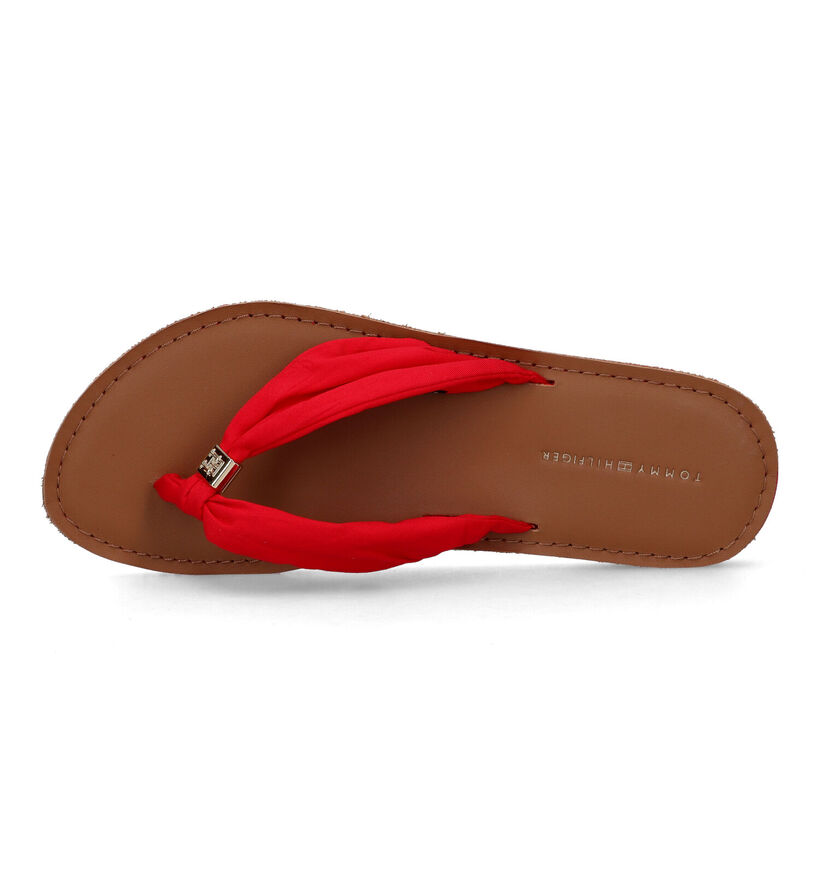 Tommy Hilfiger Elevated Beach Tongs en Rouge pour femmes (321002)