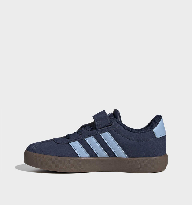 adidas VL Court 3.0 Baskets en Bleu pour gar&ccedil;ons (380589)