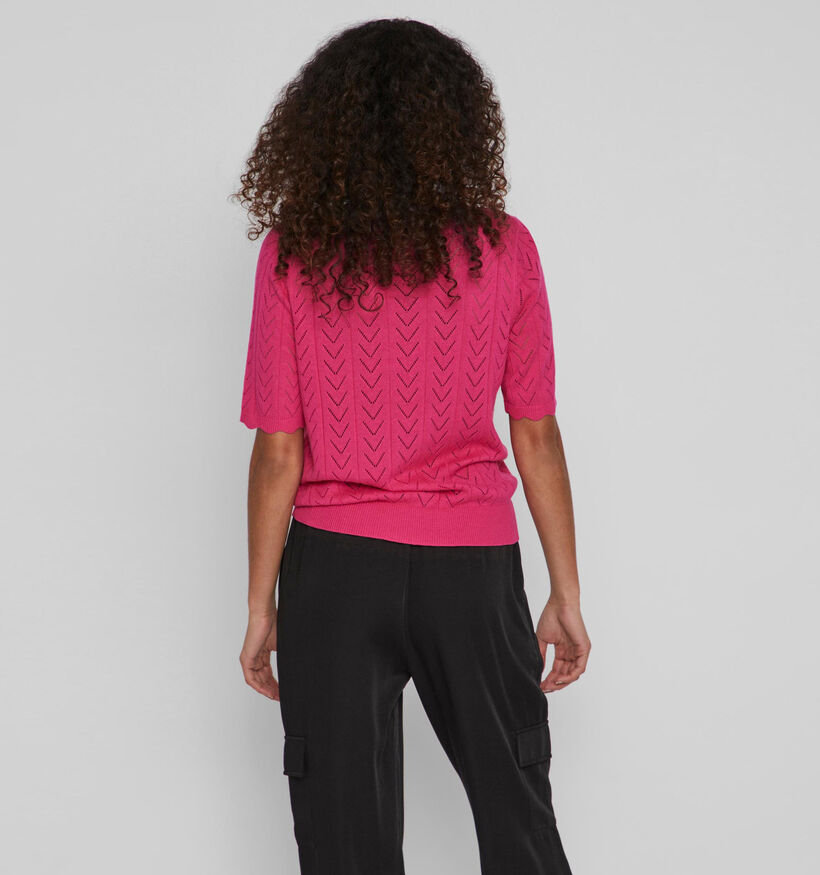 Vila Shelley Pull en Vert pour femmes (323694)