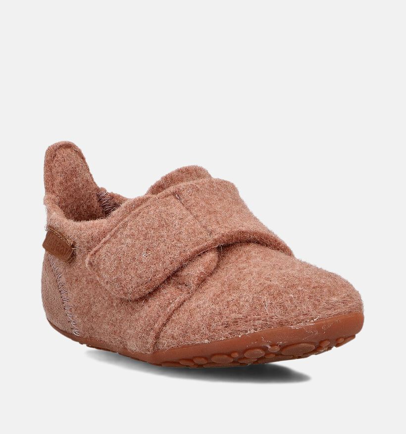 Bisgaard Casual Wool Pantoufles en Rose pour filles (364807)