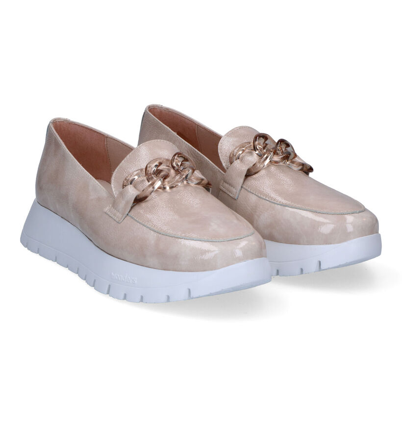 Wonders Ecru Loafers in leer (290010)