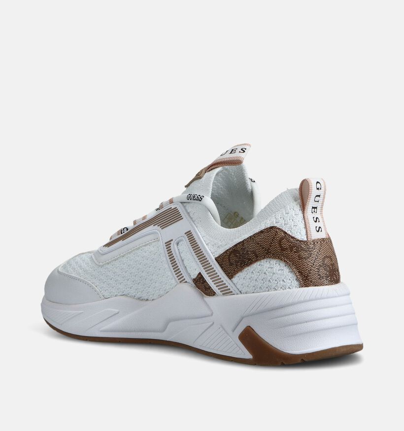 Guess Genga Baskets en Blanc pour femmes (366544) - pour semelles orthop&eacute;diques