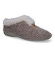 Hush Puppies Orge Pantoufles en Taupe en textile (329607)