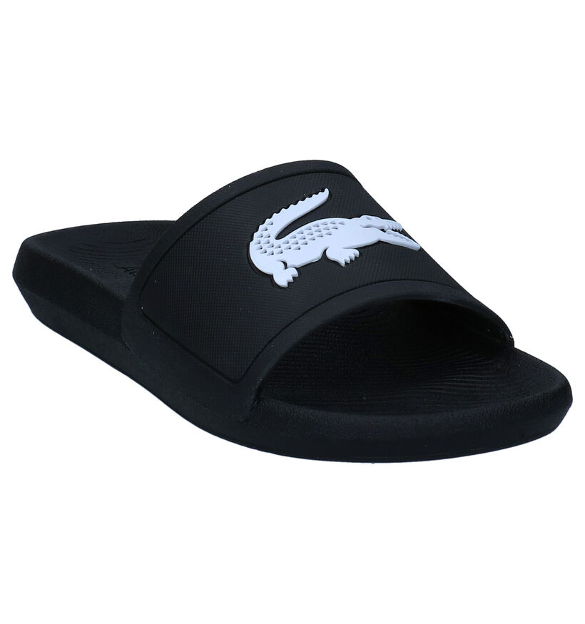 Lacoste Croco Dualiste Claquette de piscine en Noir pour hommes (305645)