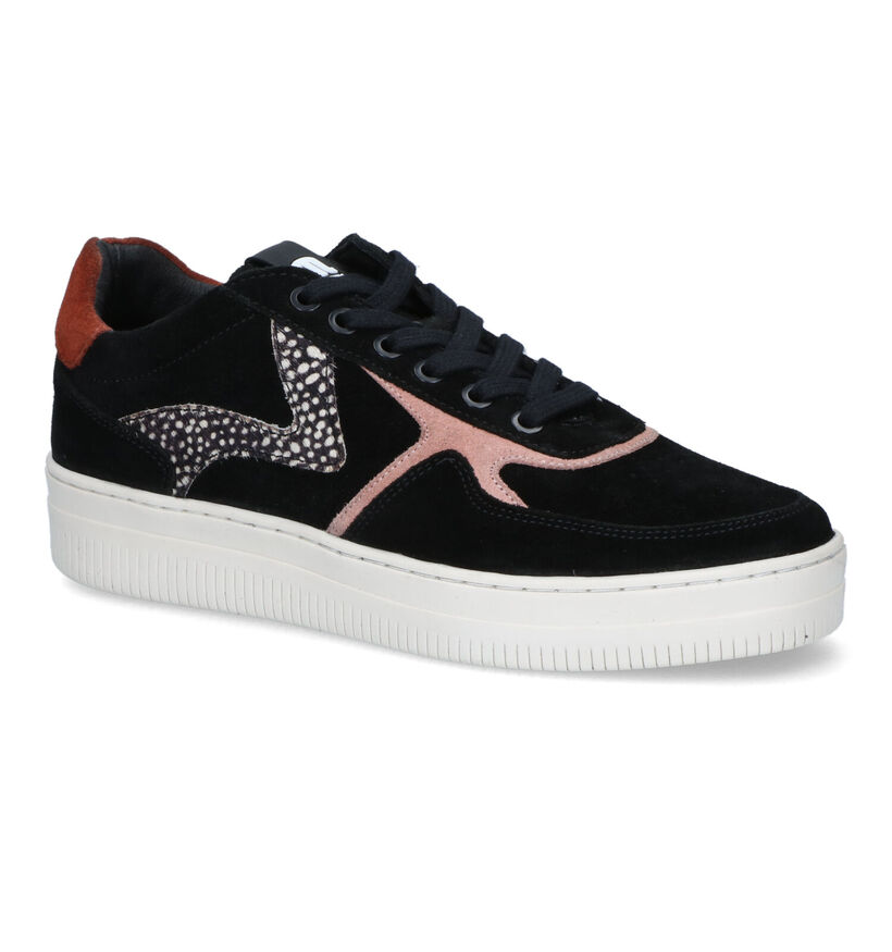 Maruti Mono Zwarte Sneakers voor dames (326905) - geschikt voor steunzolen