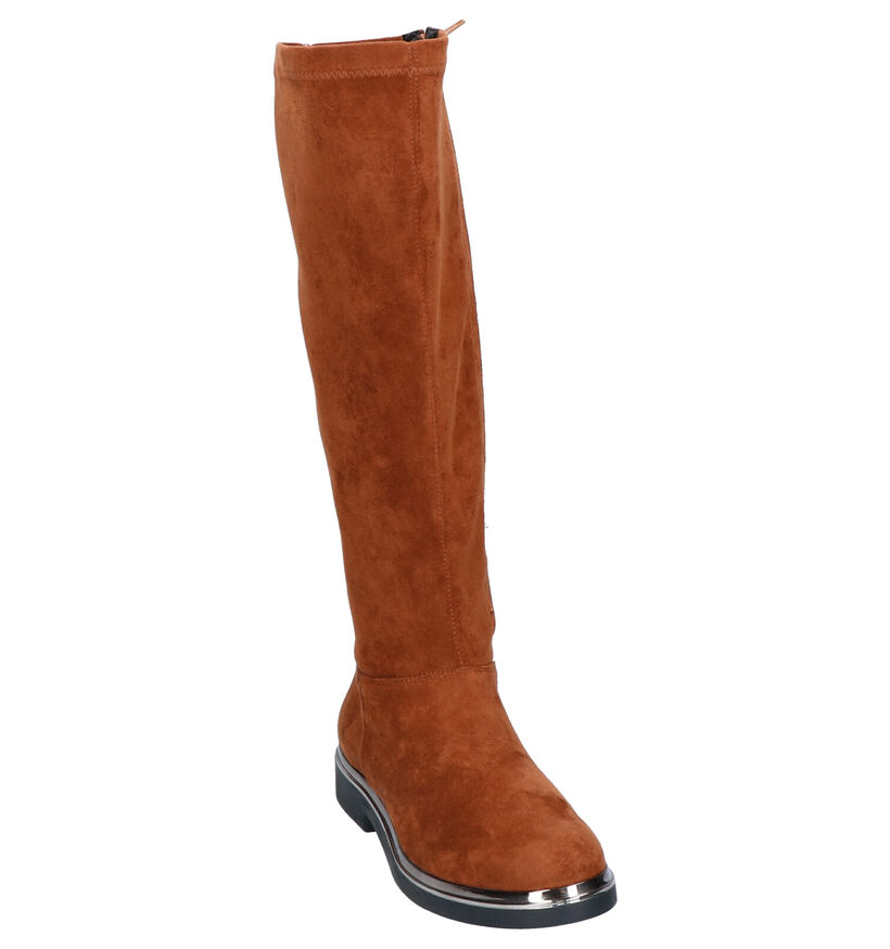 Nathan-Baume Bottes en Cognac en textile (262320)