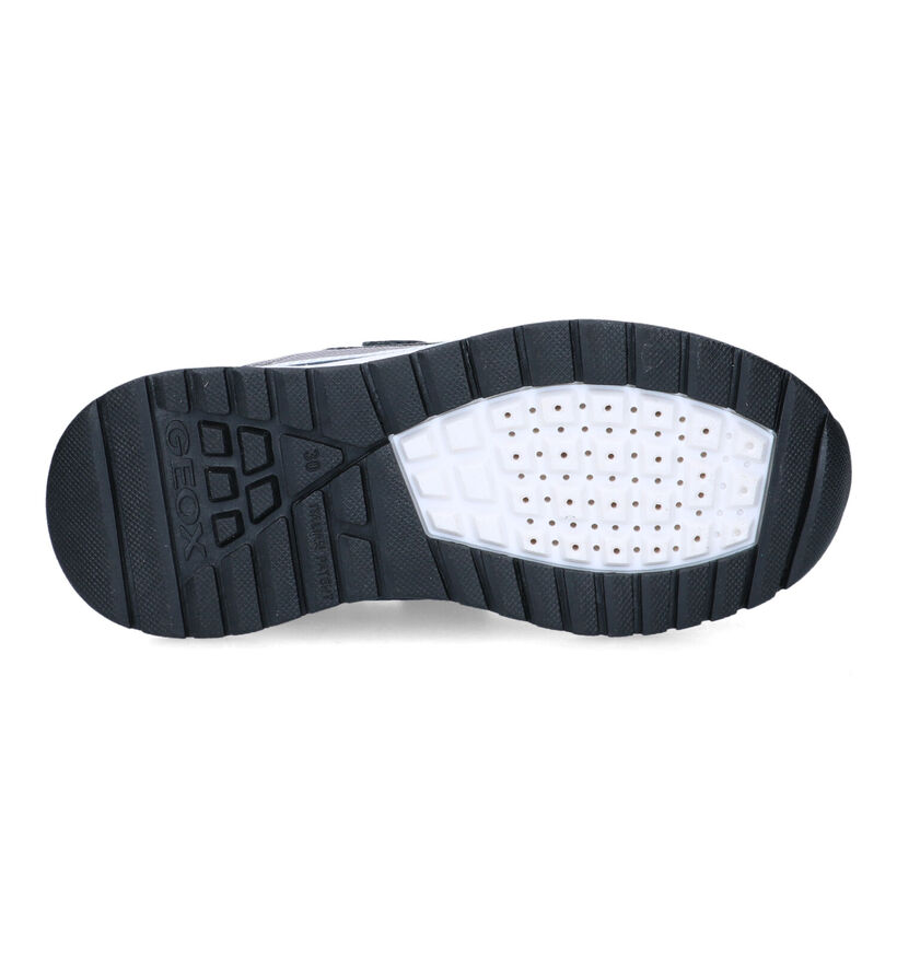 Geox Briezee Blauwe Velcroschoenen in stof (326615)