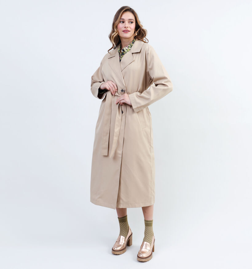 Vila Jancine Trenchcoat en Brun pour femmes (335483)