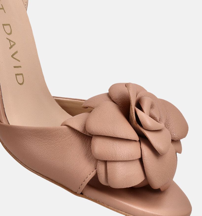 Laurent David Lichtbruine Sandalen met Blokhak voor dames (373563)