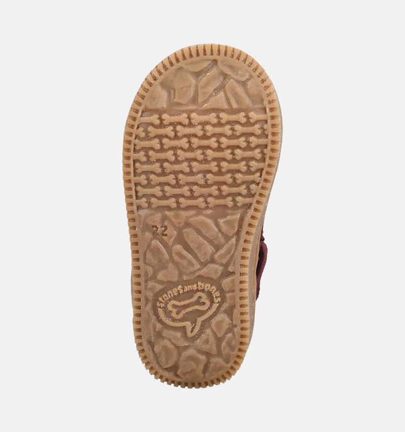 STONES and BONES Neki Bottines Chelsea en Bordeaux pour filles (381413) - pour semelles orthop&eacute;diques