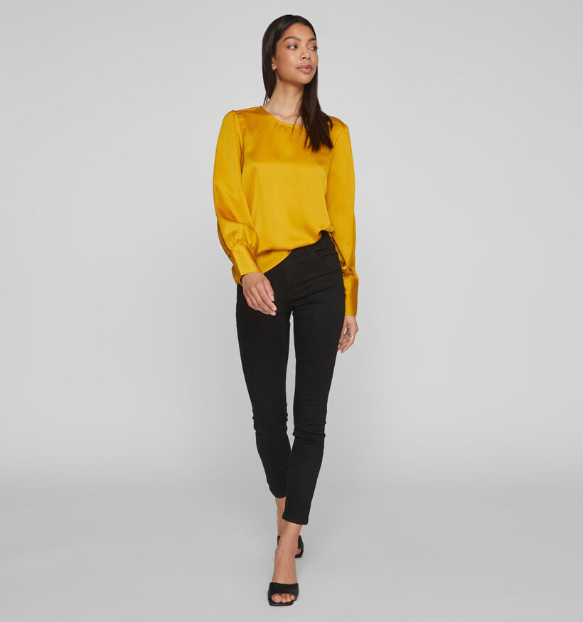 Vila Dea Blouse en satin en Jaune pour femmes (338139)