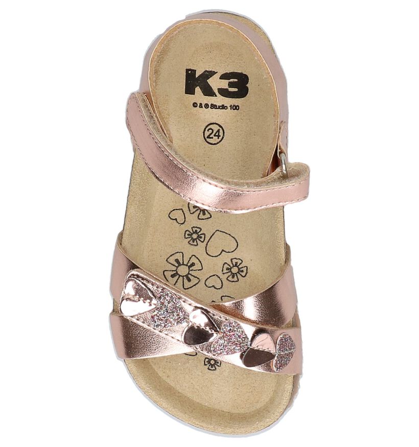 K3 Sandales en Or en simili cuir (272264)