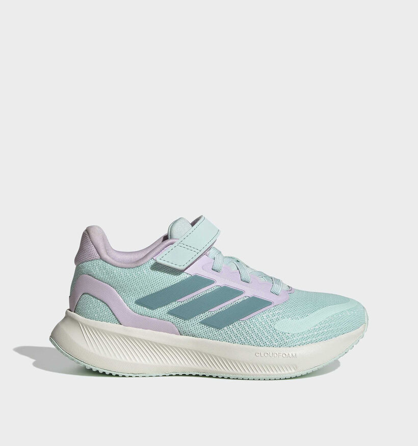 adidas Runfalcon Baskets basses en Bleu pour filles (366770) - pour semelles orthop&eacute;diques