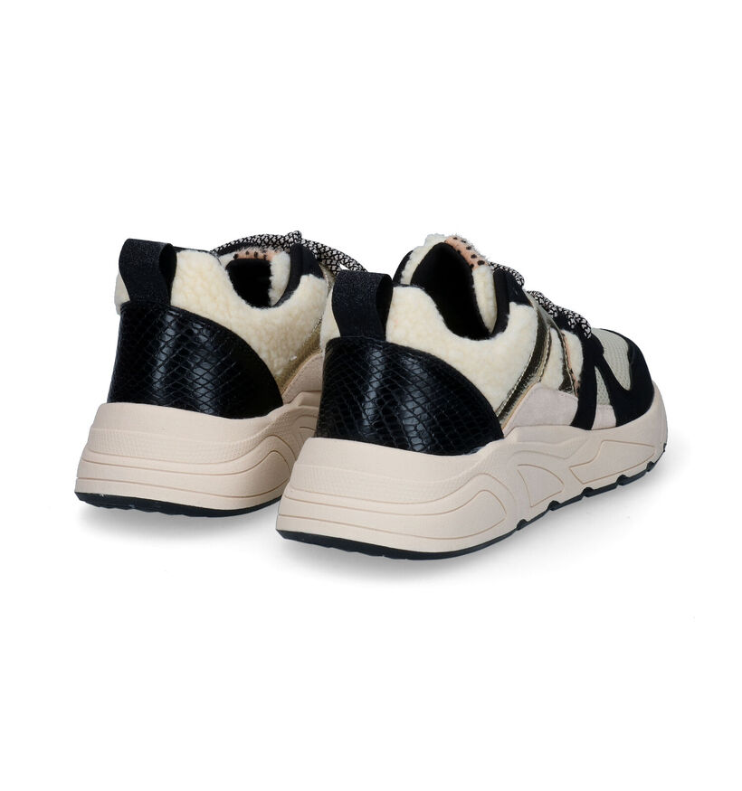 Poelman Baskets casual en Noir pour femmes (332737)