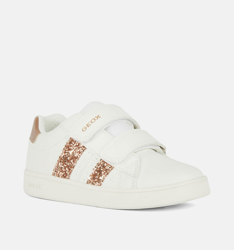 Geox Eclyper Witte Sneakers voor meisjes (351929) - geschikt voor steunzolen