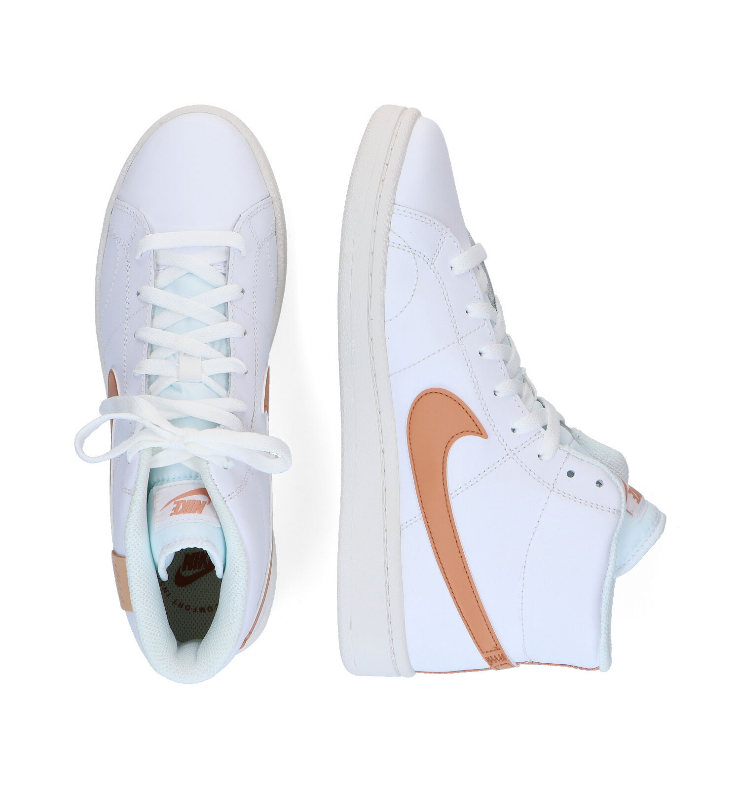 Witte hoge best sale nike sneakers