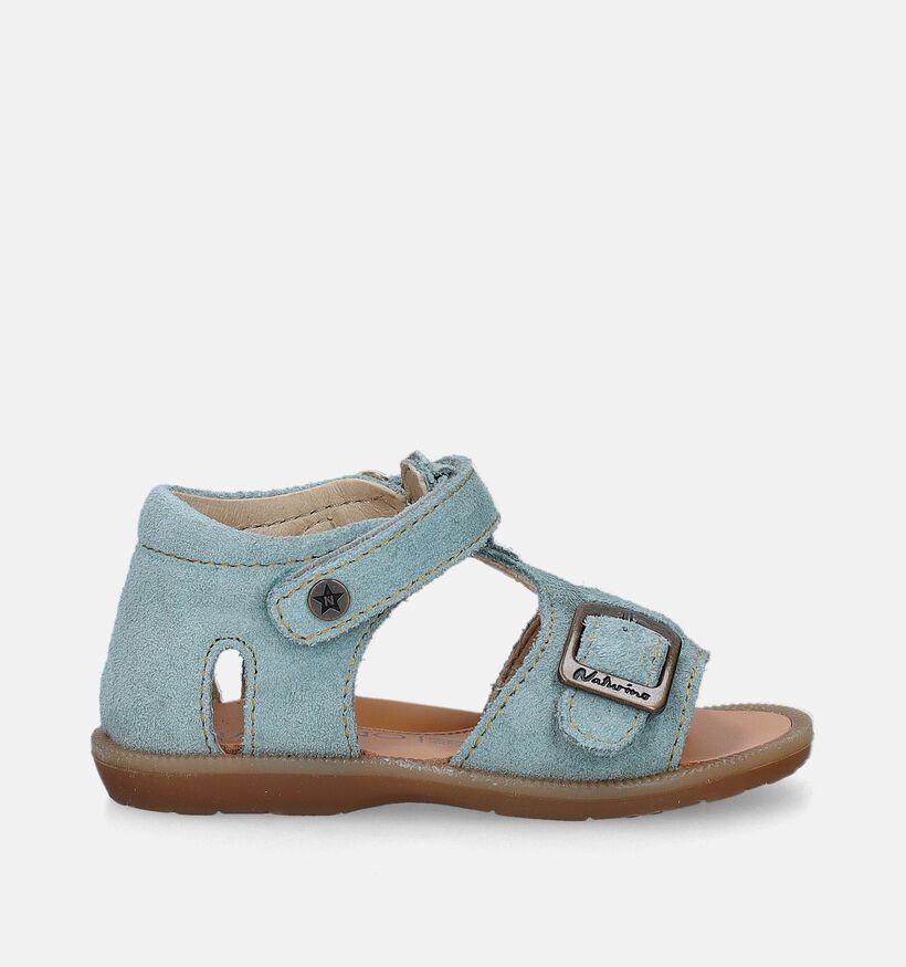 Naturino Quarzo Suede Blauwe Babysandalen voor jongens, meisjes (339263)