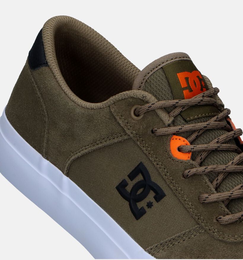 DC Shoes Teknic Baskets de skate en Vert Kaki pour hommes (326517) - pour semelles orthopédiques