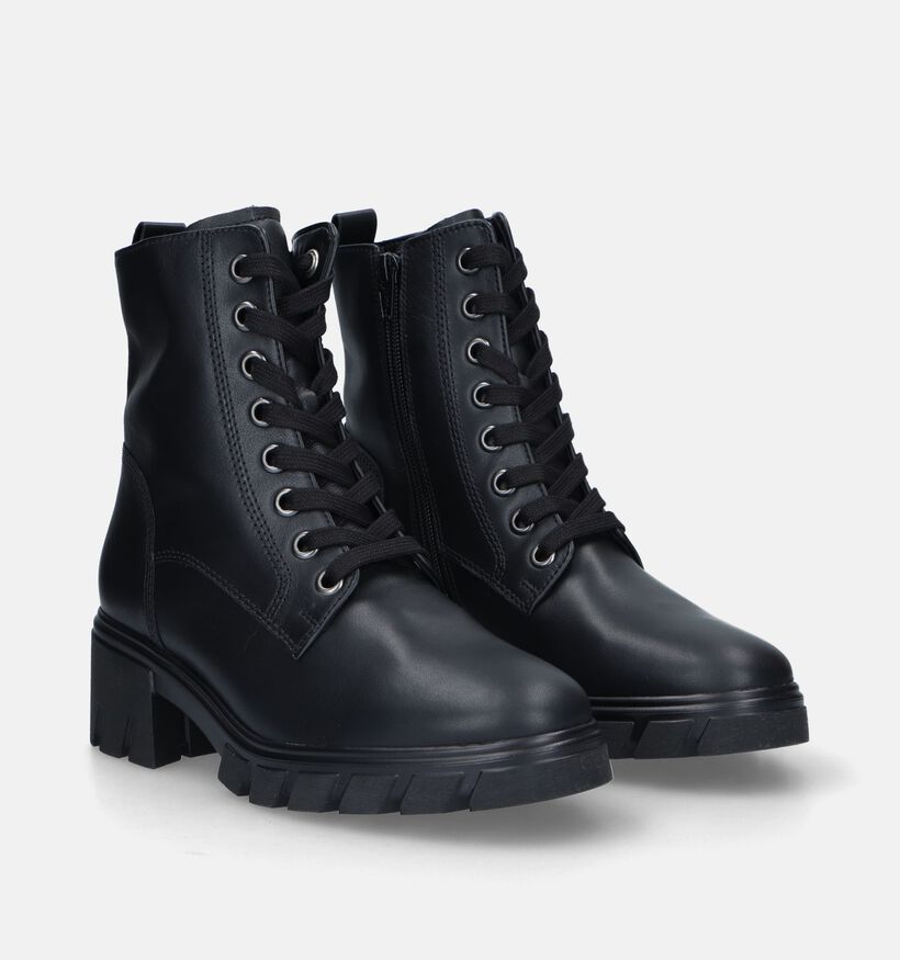 Gabor Comfort Zwarte Bottines voor dames (331198) - geschikt voor steunzolen