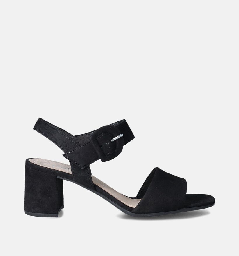 Gabor Best Fitting Sandales avec talon carré en Noir pour femmes (355016)