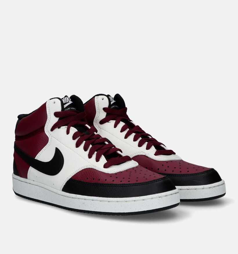 Nike Court Vision Next Nature Baskets en Bordeaux pour hommes (328031)