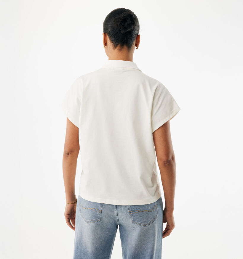 Mexx Embroidered Polo T-shirt en Blanc pour femmes (368523)