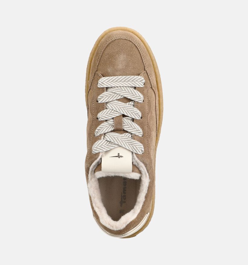 Tamaris Donkerbeige Sneakers voor dames (376673) - geschikt voor steunzolen