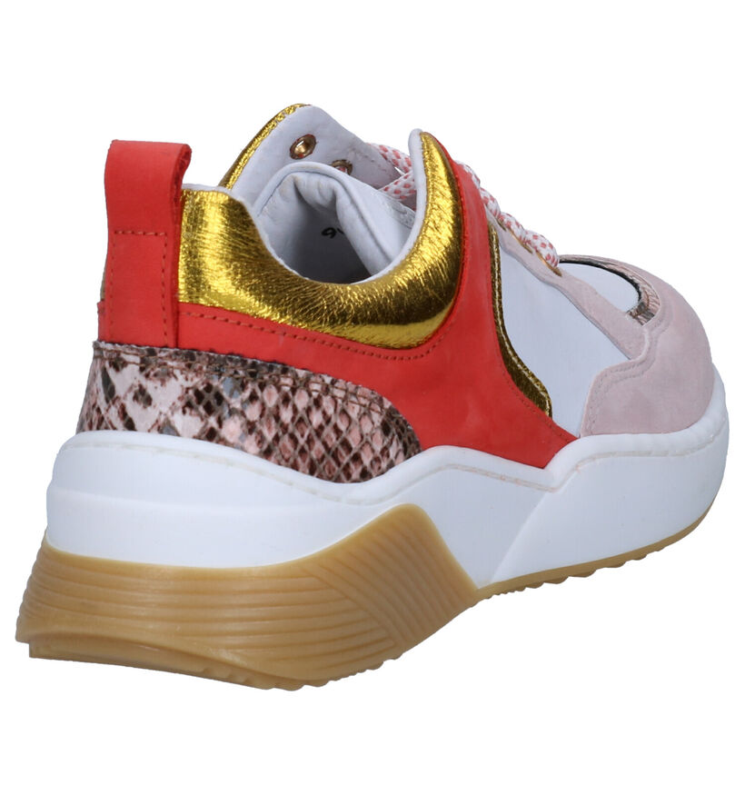 Hampton Bays Witte Sneakers in daim (270789)