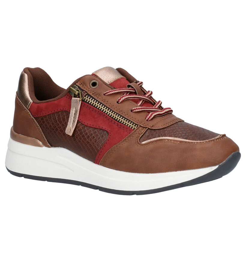 Sprox Bruine Veterschoenen in kunstleer (288449)