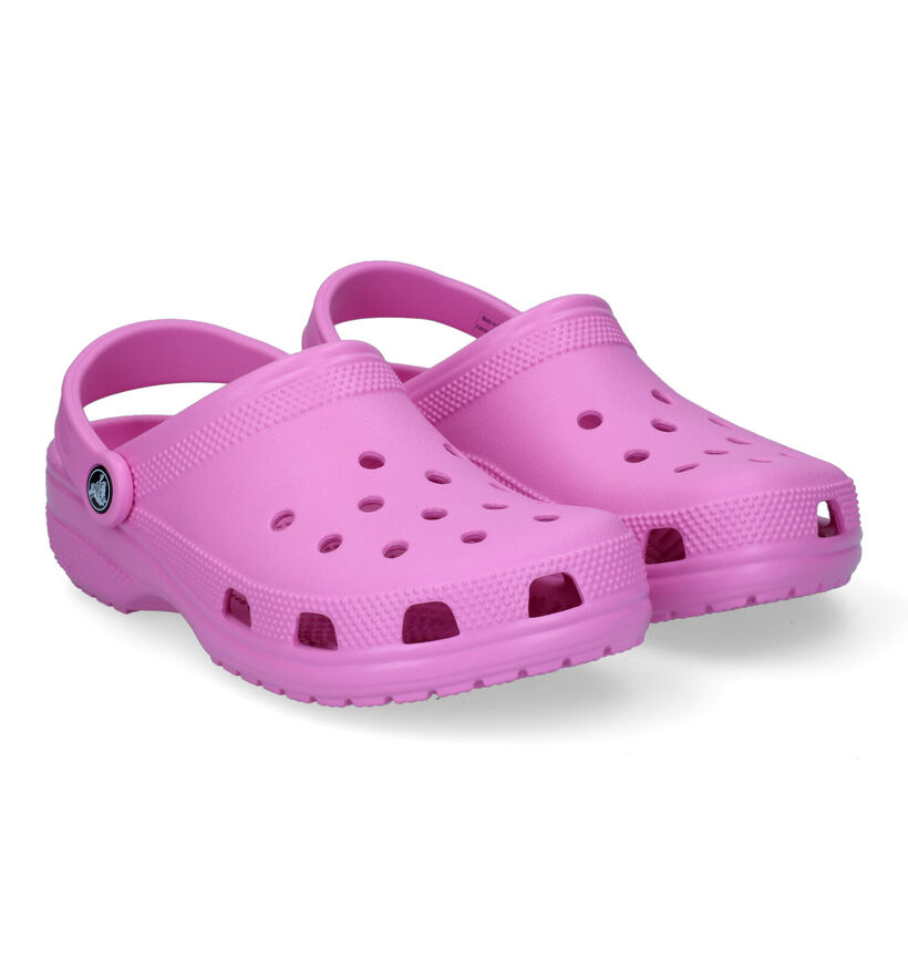 Crocs Classic Nu-pieds en Bleu pour femmes (306852)