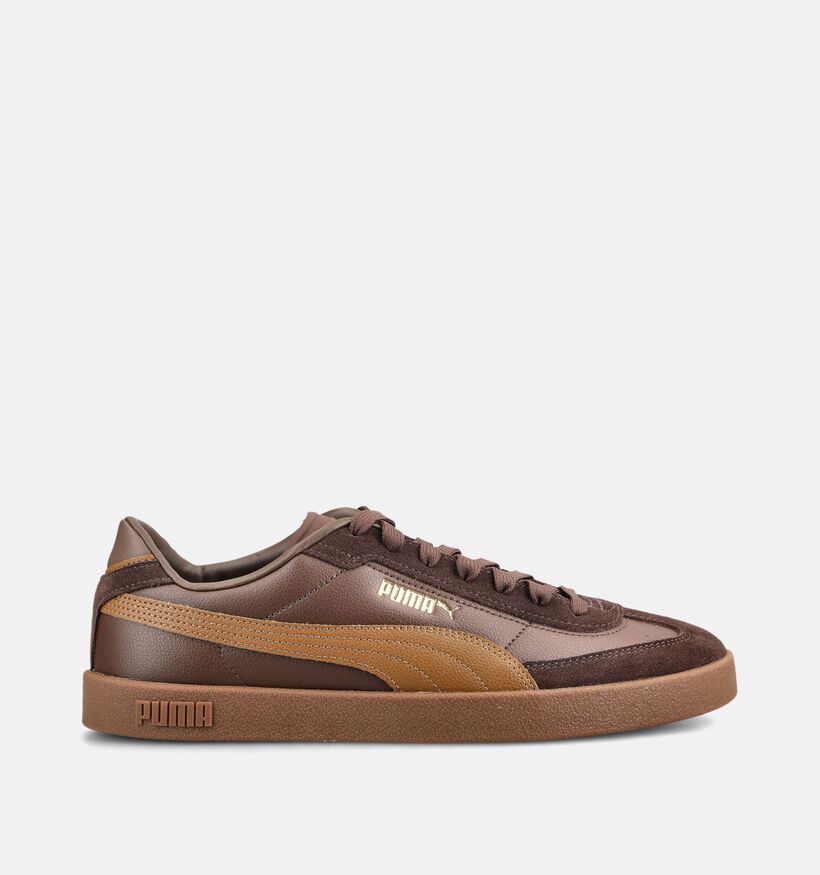 Puma Club II Era Donkerbruine Sneakers voor heren (375521) - geschikt voor steunzolen