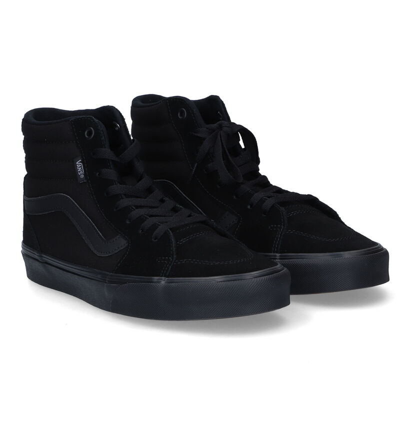 Vans Filmore Hi Zwarte Sneakers in daim (321111)