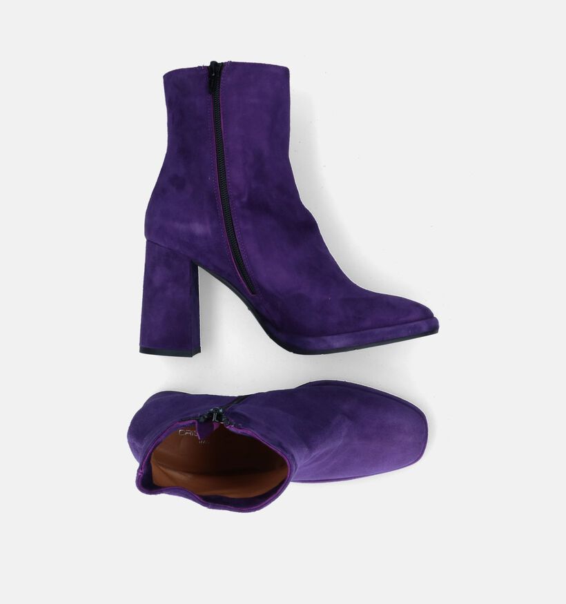 Cristian Daniel Bottines à talons en Violet foncé pour femmes (317498)