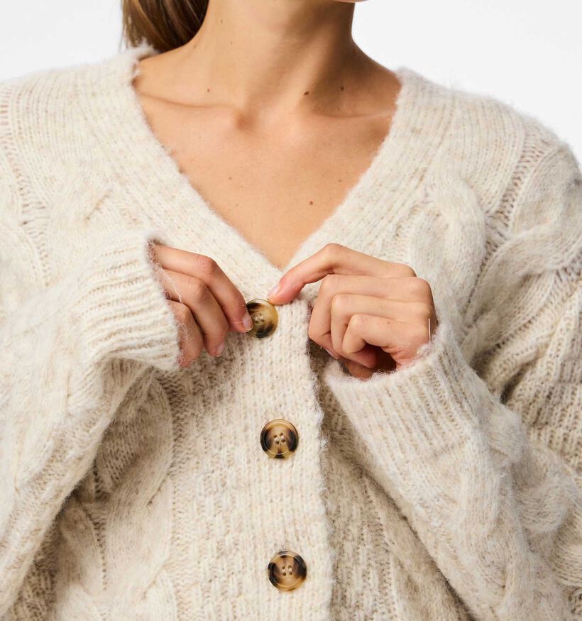 Pieces Nina Lichtbeige Cardigan voor dames (361125)