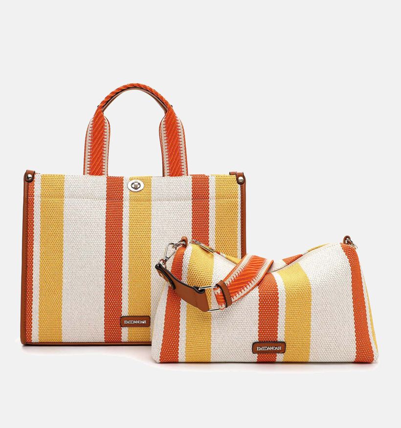 Emily & Noah Jasmin Oranje Shopper voor dames (371533)