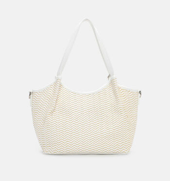 Tamaris Shoppers Wit/Bruin