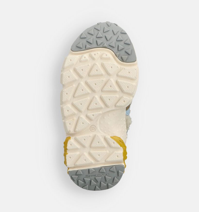 Naturino x Flower Mountain Yamano 3 Ecru Sneakers voor meisjes (364155) - geschikt voor steunzolen
