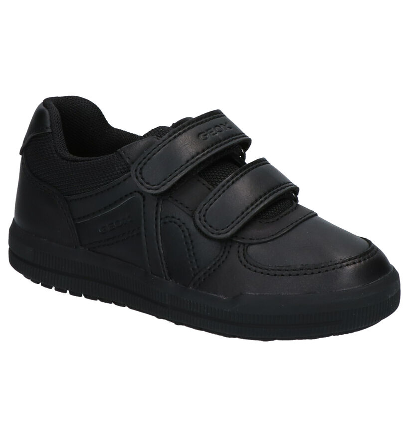 Zwarte Geox Velcroschoenen voor jongens (223187) - geschikt voor steunzolen