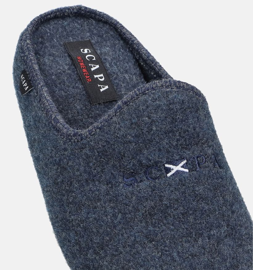 Scapa Donkerblauwe Pantoffels voor heren (364107)
