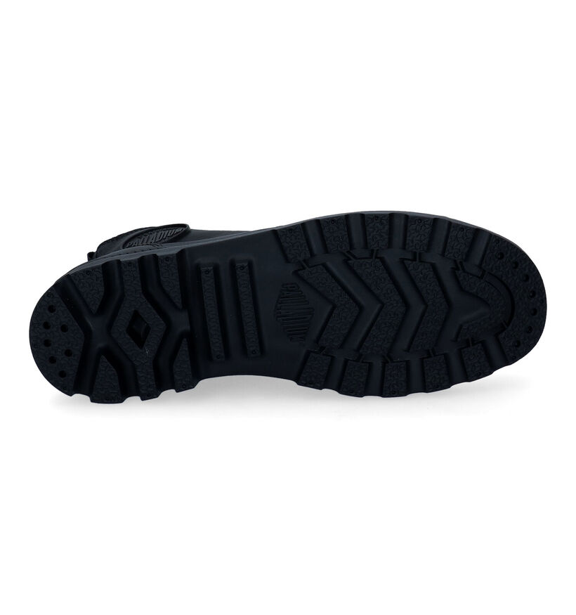Palladium Pampa Hi Zip Bottines en Noir en cuir (294992)