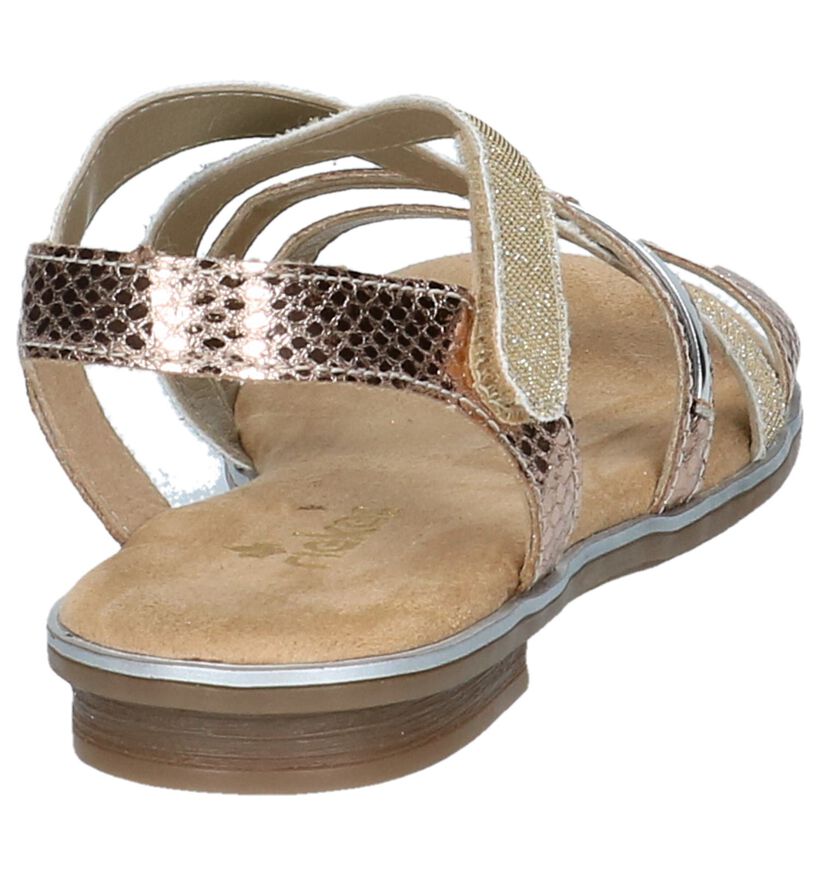 Rieker Sandalen Rose Gold in kunstleer (214627)