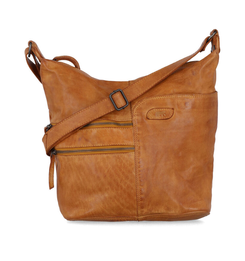 Bear Design Gele Crossbody Tas in leer (329794)