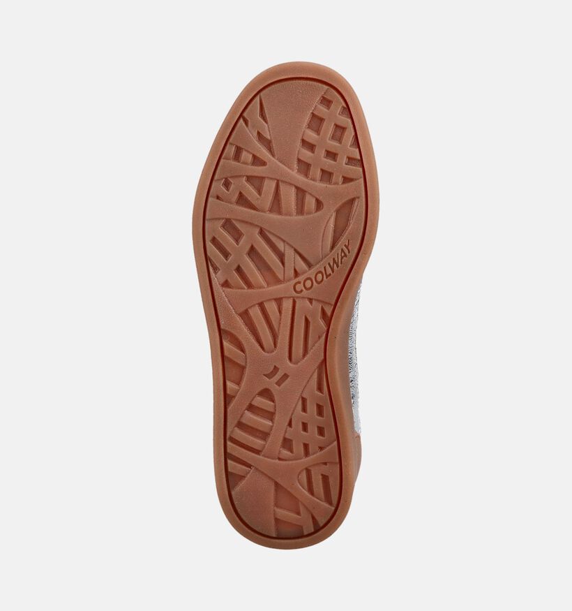 Coolway Goal Zilveren Sneakers voor dames (379805) - geschikt voor steunzolen