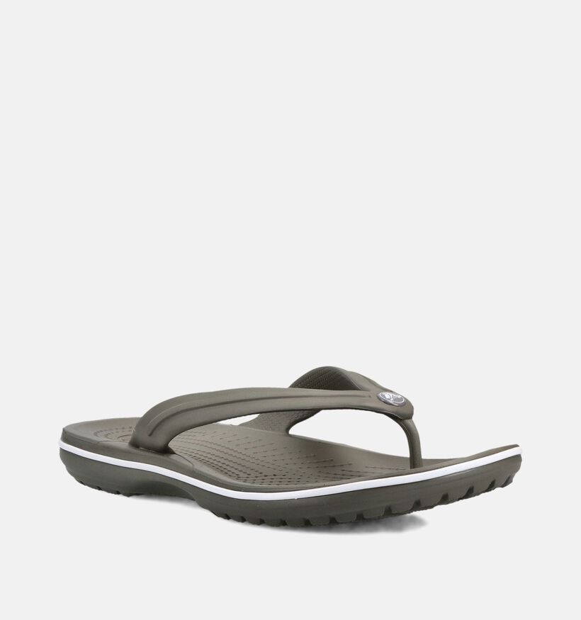 Crocs Crocband Tongs en Vert kaki pour hommes (370922)